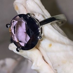 Gorgeous Purple Kunzite Handcrafted 925 Silver vintage-look ring